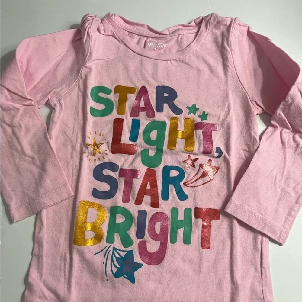 Baby Gap • Light Pink Star Light Star Bright Tee Shirt